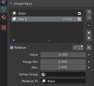 Les deux shape keys