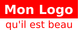 Le logo en rouge