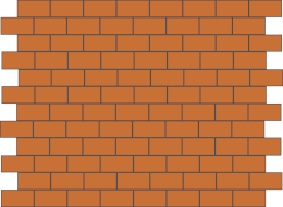 Un motif briques très simplifié