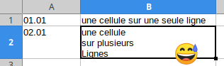 dans LibreOffice